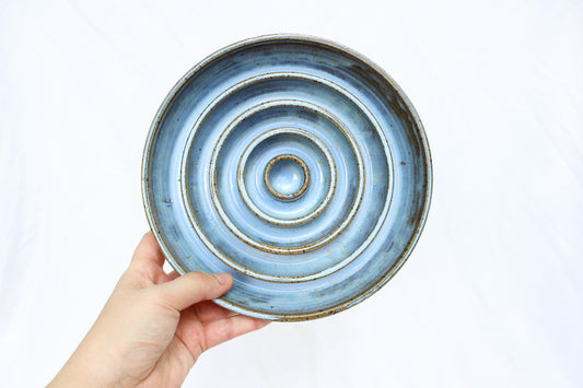 LARGE Smooth Slow Feeder Bowl - Soft Blue (15)