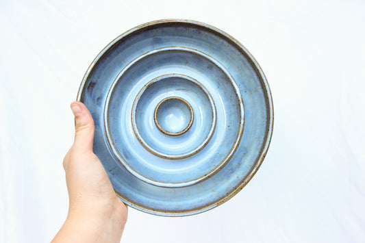 LARGE Smooth Slow Feeder Bowl - Soft Blue (41)
