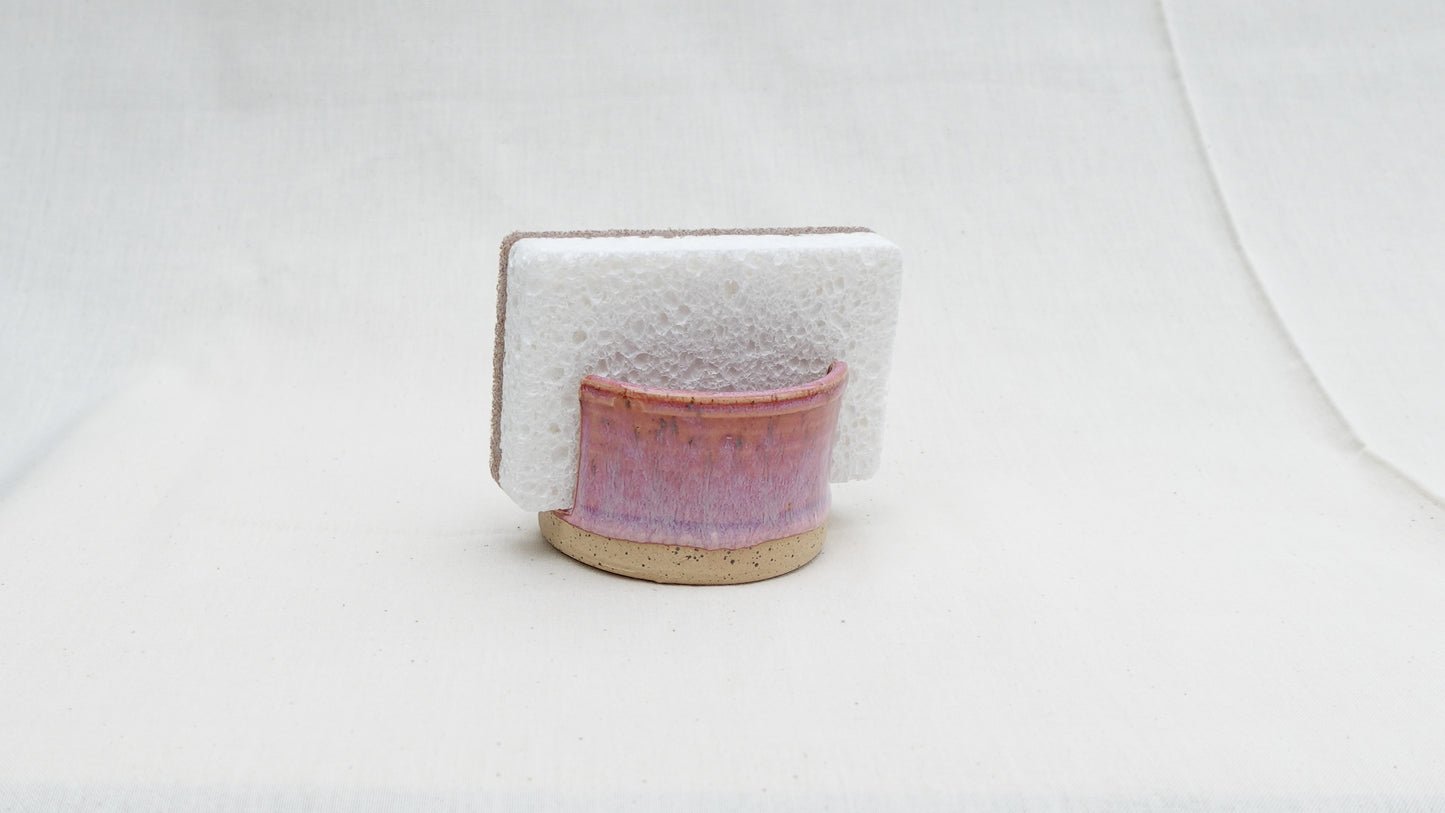 Handmade Ceramic Sponge Holder – Unicorn Pink