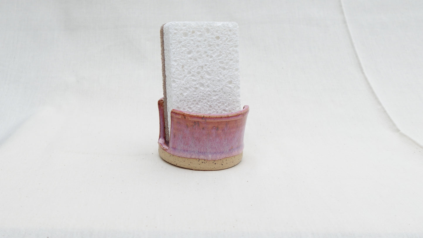 Handmade Ceramic Sponge Holder – Unicorn Pink