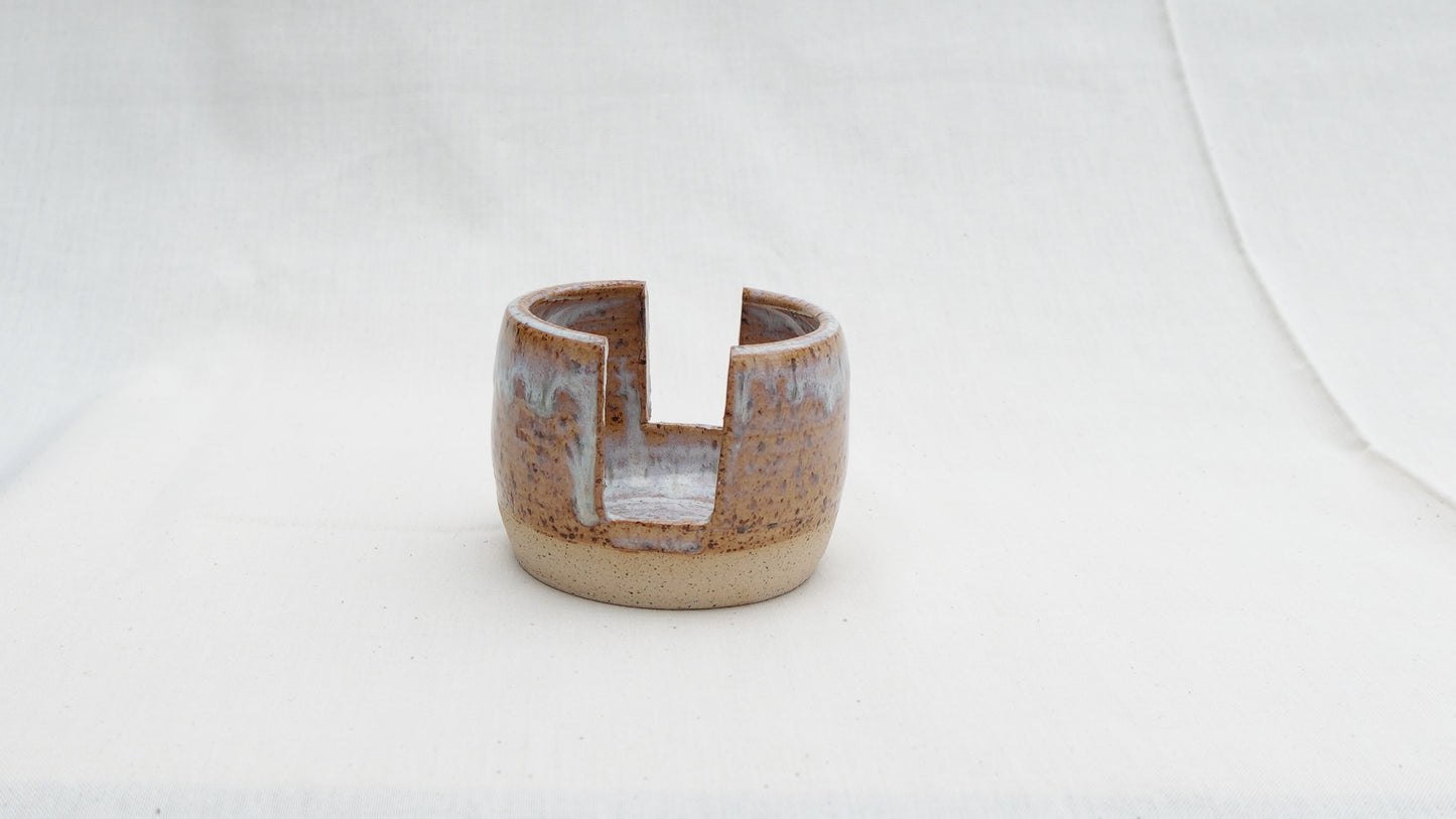 Handmade Ceramic Sponge Holder – Earthy Neutral