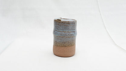 Turquoise Speckled Stoneware Travel Mug – Sippy Tumbler for Car Cup Holder