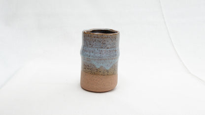 Turquoise Speckled Stoneware Travel Mug – Sippy Tumbler for Car Cup Holder