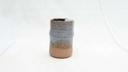 Turquoise Speckled Stoneware Travel Mug – Sippy Tumbler for Car Cup Holder