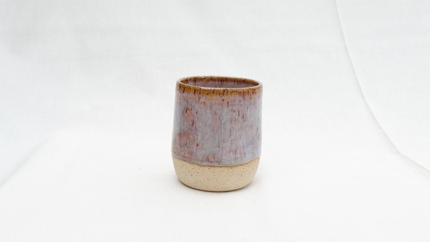 Handmade Ceramic Thumb Cup – Warm Earth Glaze