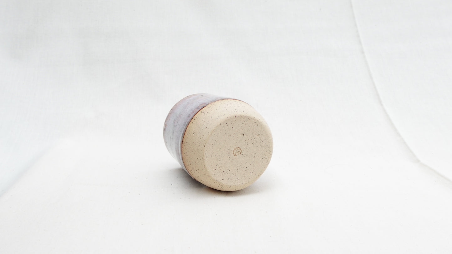 Handmade Ceramic Thumb Cup – Warm Earth Glaze