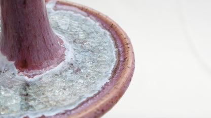Handmade Ceramic Ring Dish with Recycled Glass