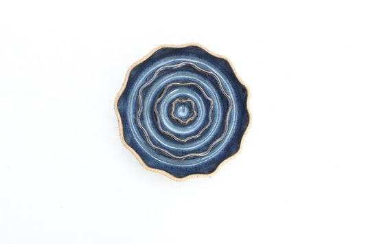 *Pre-Order* SMALL Dog & Cat Slow Feed Bowl - Wavy Rim (Custom Color)