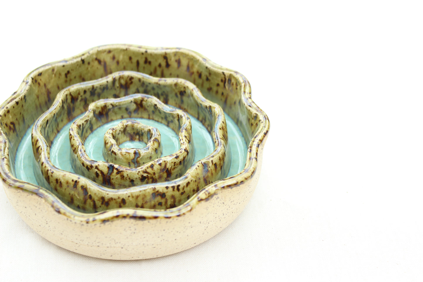 *Pre-Order* MEDIUM Slow Feed Dog Bowl - Wavy Rim (Custom Color)