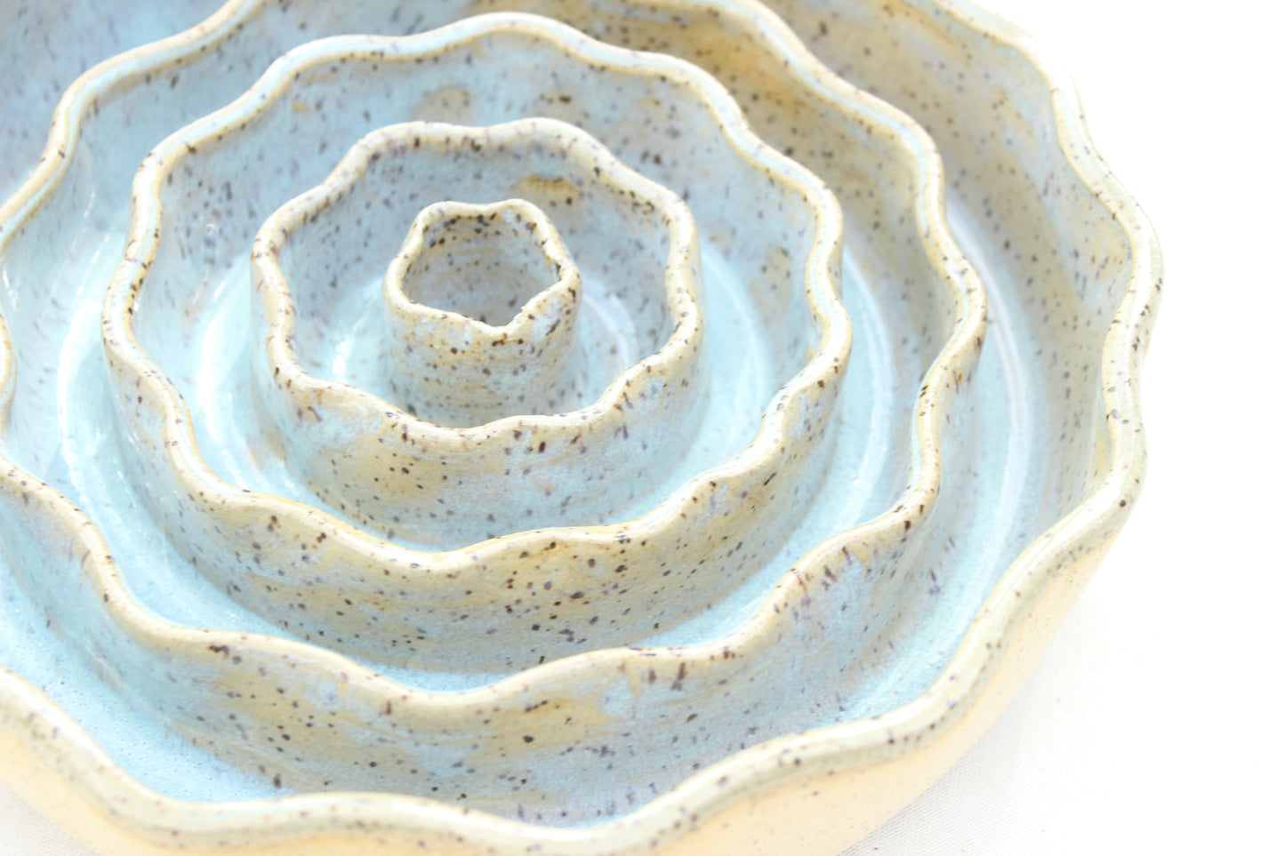 *Pre-Order* SMALL Dog & Cat Slow Feed Bowl - Wavy Rim (Custom Color)