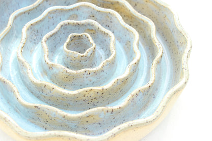 *Pre-Order* SMALL Dog & Cat Slow Feed Bowl - Wavy Rim (Custom Color)