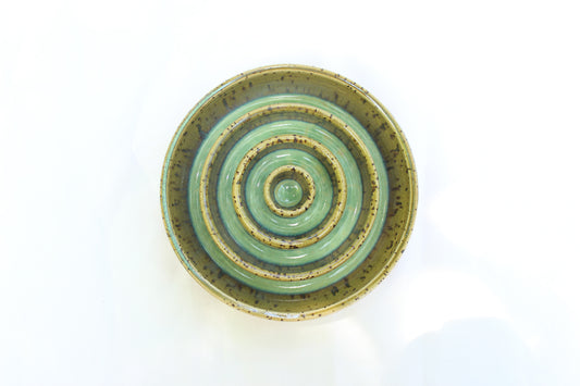 SMALL Smooth Slow Feeder Bowl - Soft Green (5)