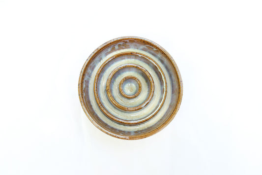 SMALL Smooth Slow Feeder Bowl - Cinnamon Ripple (6)