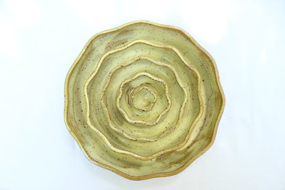 MEDIUM Wavy Slow Feeder Bowl - Butter Yellow (8)