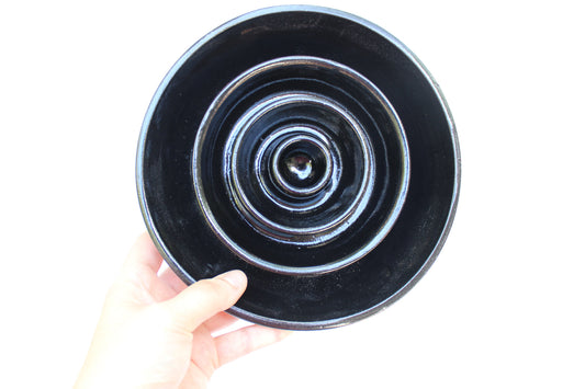 MEDIUM Smooth Slow Feeder Bowl - Black (11)