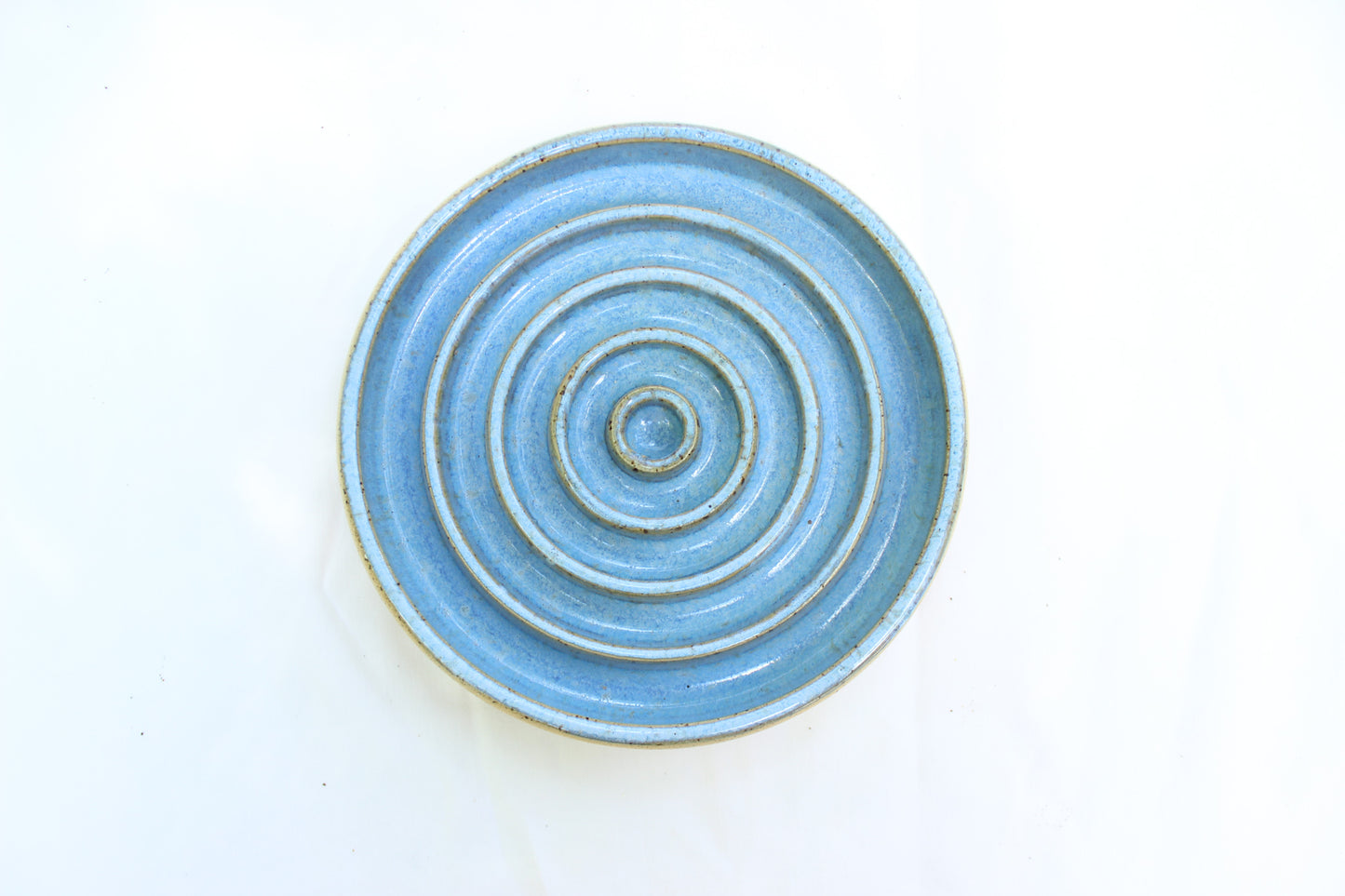 MEDIUM Smooth Slow Feeder Bowl - Soft Blue (13) - Shallow