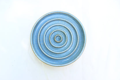 MEDIUM Smooth Slow Feeder Bowl - Soft Blue (13) - Shallow