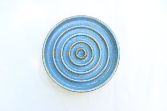 MEDIUM Smooth Slow Feeder Bowl - Soft Blue (13) - Shallow