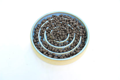 MEDIUM Smooth Slow Feeder Bowl - Soft Blue (13) - Shallow