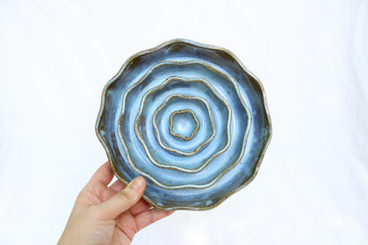 MEDIUM Wavy Slow Feeder Bowl - Soft Blue (14)