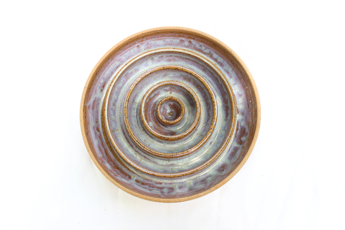 LARGE Smooth Slow Feeder Bowl - Cinnamon Ripple (18)