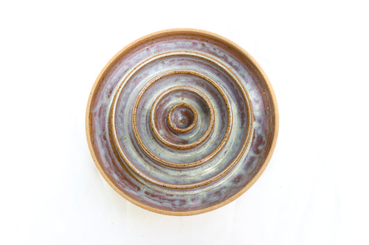 LARGE Smooth Slow Feeder Bowl - Cinnamon Ripple (18)