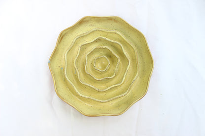 MEDIUM Wavy Slow Feeder Bowl - Butter Yellow (20)