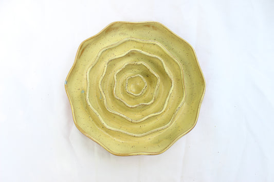 MEDIUM Wavy Slow Feeder Bowl - Butter Yellow (20)