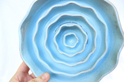 MEDIUM Wavy Slow Feeder Bowl - Sky Blue (24)