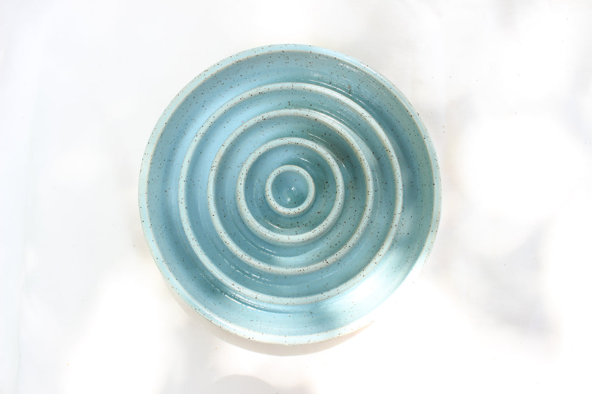 MEDIUM Smooth Slow Feeder Bowl - Sky Blue (29)