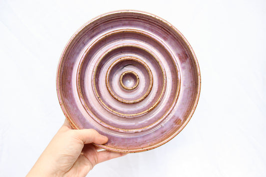LARGE Smooth Slow Feeder Bowl - Unicorn Pink (31)