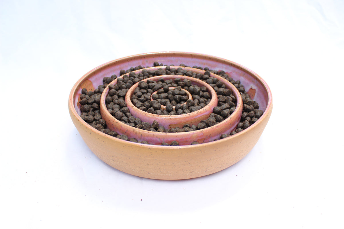 LARGE Smooth Slow Feeder Bowl - Unicorn Pink (32)