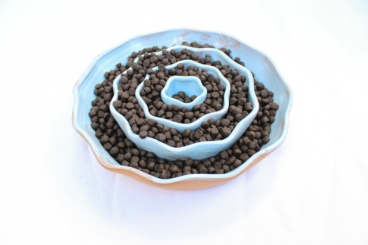 LARGE Wavy Slow Feeder Bowl - Sky Blue (40)
