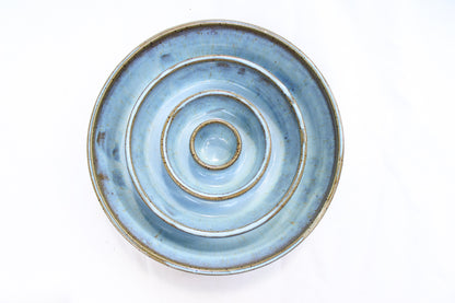 LARGE Smooth Slow Feeder Bowl - Soft Blue (41)