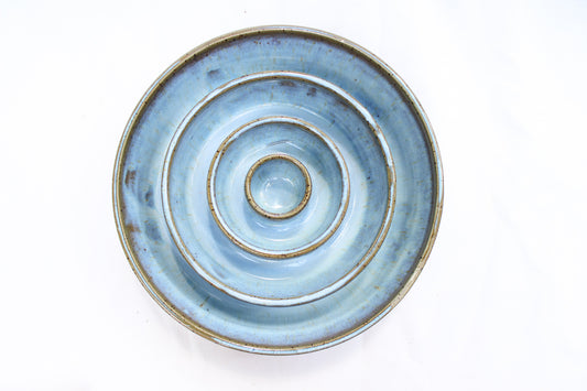 LARGE Smooth Slow Feeder Bowl - Soft Blue (41)