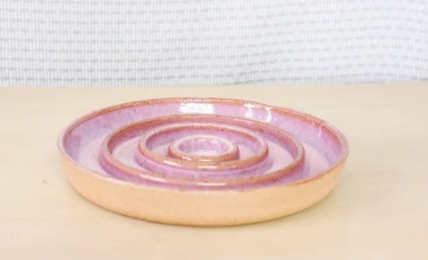 *Pre-Order* MEDIUM Slow Feed Dog Bowl - Smooth Rim (Custom Color)
